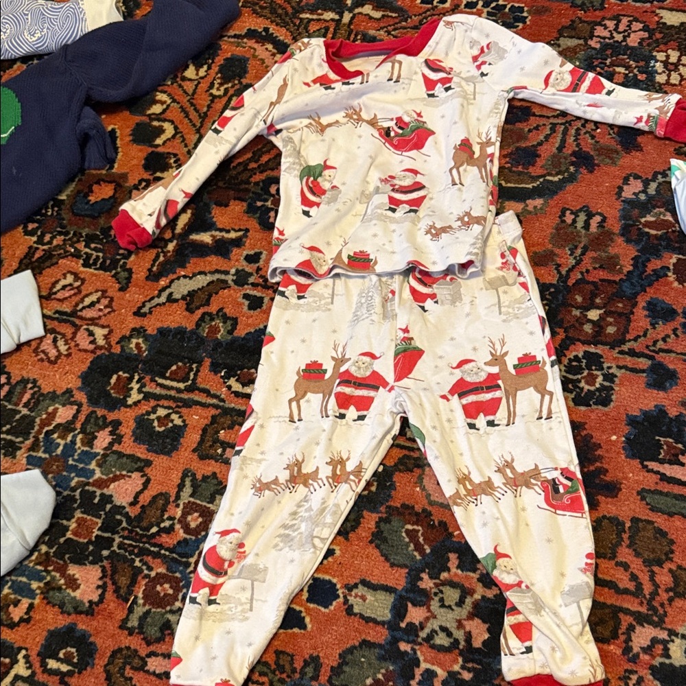 Pottery Barn Kids Unisex Toddler Christmas Pajamas